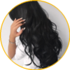 Cabello ondulado 100% humano